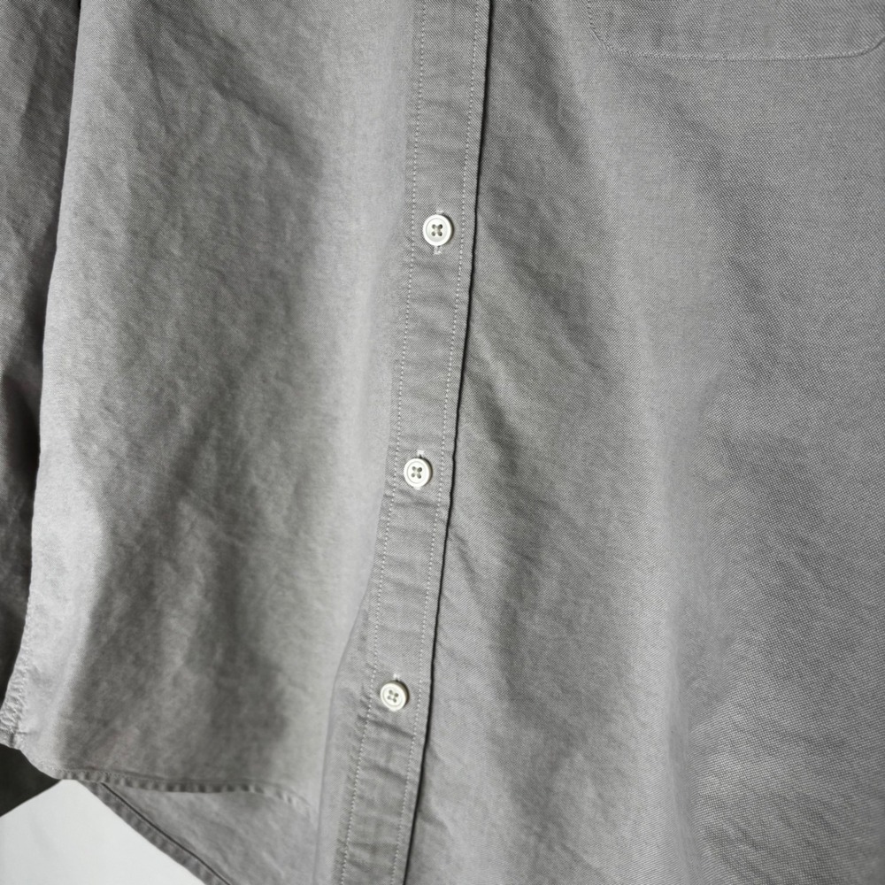 Everlane Gray Cotton Long Sleeve Button Down Oxford Work Shirt Size Medium - Picture 5 of 6
